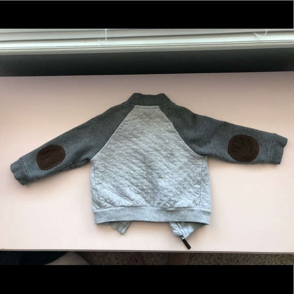 Janie & Jack Toddler sweatshirt with suede elbow - Picture 2 of 5